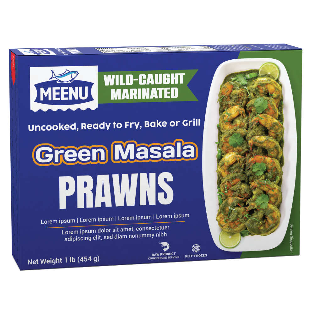 Green Masala (Hariyali) Prawns